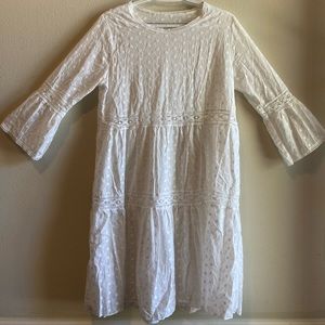 White embroidery dress